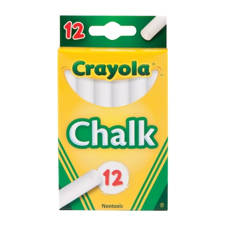 Crayola Crayola Nontoxic White Chalk 12 pk 51-0320